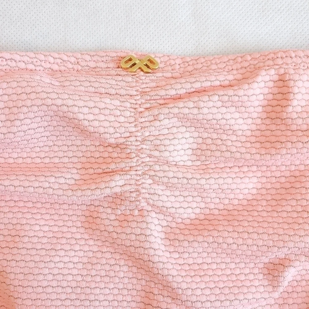 New Pilyq Coral Coast Basic Ruched Full Bottoms Size Small